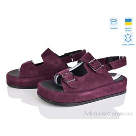 Босоніжки жіночі літні Літо 307 бордо з. (6 пар р.36-40) "Louisa" недорого оптом від прямого постачальника