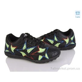 Фотография Футбольная обувь детские Весна/осень 13 black (6 пар р.31-36) "Kajila" недорого оптом от прямого поставщика