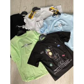 Фотография Футболка подростковая AZ-0137 black р.150-180 "Annet" недорого оптом от прямого поставщика