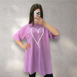 Фотография Туника женская 25080 lilac р.48-56 "G.L.S.A" недорого оптом от прямого поставщика