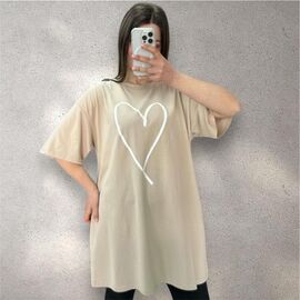 Фотография Туника женская 25080 beige р.48-56 "G.L.S.A" недорого оптом от прямого поставщика