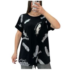 Фотография Футболка женская 25312 black р.L-2XL "G.L.S.A" недорого оптом от прямого поставщика