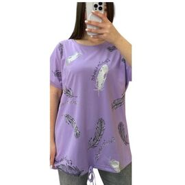 футболка жіноча 25312 lilac р.L-2XL "G.L.S.A" недорого оптом від прямого постачальника