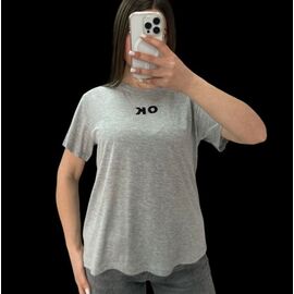 Фотография Футболка женская 25075 l.grey р.46-50 "G.L.S.A" недорого оптом от прямого поставщика
