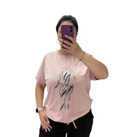 футболка жіноча 25041 powder р.52-56 "G.L.S.A" недорого оптом від прямого постачальника