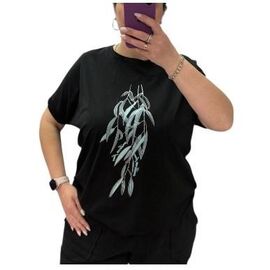 футболка жіноча 25041 black р.52-56 "G.L.S.A" недорого оптом від прямого постачальника