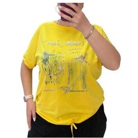 футболка жіноча 25037 yellow р.52-56 "G.L.S.A" недорого оптом від прямого постачальника