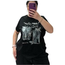 футболка жіноча 25037 black р.52-56 "G.L.S.A" недорого оптом від прямого постачальника