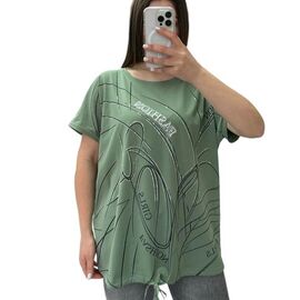 Фотография Футболка женская 25315 green р.52-56 "G.L.S.A" недорого оптом от прямого поставщика