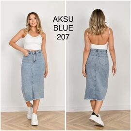 Спідниця жіноча 207 l.blue р.25-30 "Ruxa" недорого оптом від прямого постачальника