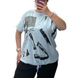 футболка жіноча 25082 l.blue р.54-64 "G.L.S.A" недорого оптом від прямого постачальника