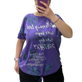 футболка жіноча 25083 purple р.54-64 "G.L.S.A" недорого оптом від прямого постачальника
