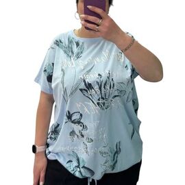 футболка жіноча 25083 l.blue р.54-64 "G.L.S.A" недорого оптом від прямого постачальника