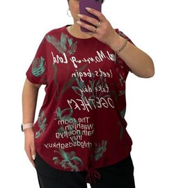 футболка жіноча 25083 wine р.54-64 "G.L.S.A" недорого оптом від прямого постачальника