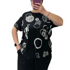 футболка жіноча 25085 black р.54-64 "G.L.S.A" недорого оптом від прямого постачальника