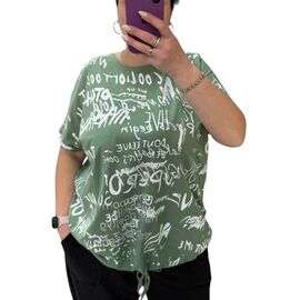 футболка жіноча 25084 green р.54-64 "G.L.S.A" недорого оптом від прямого постачальника