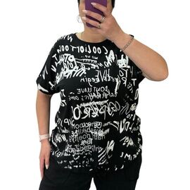 футболка жіноча 25084 black р.54-64 "G.L.S.A" недорого оптом від прямого постачальника