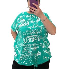 Фотография Футболка женская 25084 mint р.54-64 "G.L.S.A" недорого оптом от прямого поставщика