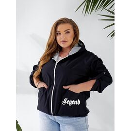 Фотография Ветровка женская 365 black р.52-60 "ZLATA" недорого оптом от прямого поставщика
