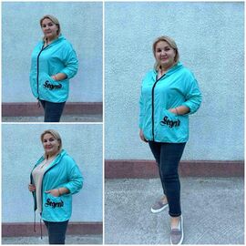 Фотография Ветровка женская 365 l.blue р.52-60 "ZLATA" недорого оптом от прямого поставщика