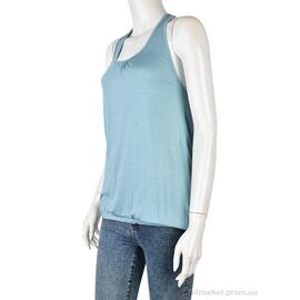 Майка жіноча Літо B0132-13 (11242) blue (4 шт. р.сіткаL-3XL) "Obuvok" недорого оптом від прямого постачальника