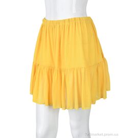 Фотография Женская юбка оптом Лето B0137-4 (11274) yellow (6 шт. р.сетка XL-3XL) "Obuvok" недорого оптом от прямого поставщика