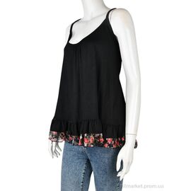 Фотография Майка женская Лето B0146-1 (11366) black (5 шт. р.сетка XL-2XL) "Obuvok" недорого оптом от прямого поставщика