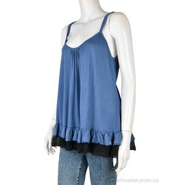 Фотография Майка женская Лето B0146-3 (11370) blue (6 шт. р.сетка XL) "Obuvok" недорого оптом от прямого поставщика