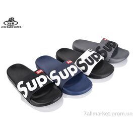 Фотография Шлепки мужские пляжные Лето 7800 mix (12 пар р.40-45) "Jibukang" недорого оптом от прямого поставщика