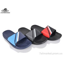Фотография Шлепки мужские пляжные Лето PU8929 mix (24 пар р.40-45) "Jibukang" недорого оптом от прямого поставщика