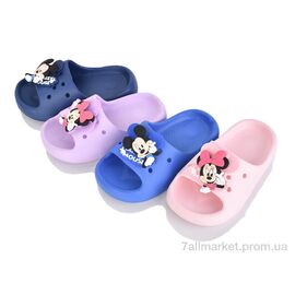 Фотография Шлепки детские летние Лето Шльопки дит. 60 mix (12 пар р.30-35) "Progress" недорого оптом от прямого поставщика