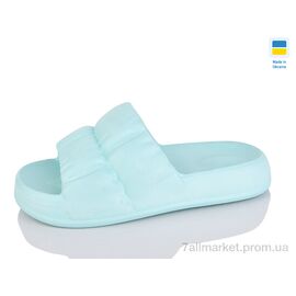 Шльопанці жіночі полегшені Літо L7 зелений (6 пар р.36-41) "Inblue" недорого оптом від прямого постачальника