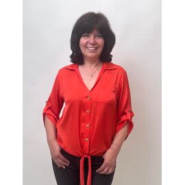 Сорочка жіноча 942 orange р.48-54 "LIArt" недорого оптом від прямого постачальника