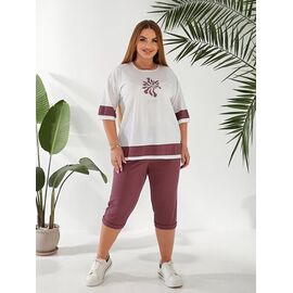 Фотография Костюм спортивный женский 6094 nude р.50-56 "OSKA" недорого оптом от прямого поставщика