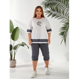 Фотография Костюм спортивный женский 6094 grey р.50-56 "OSKA" недорого оптом от прямого поставщика