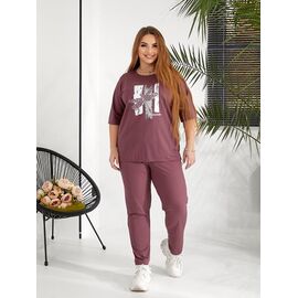 Фотография Костюм спортивный женский 6087 nude р.50-56 "OSKA" недорого оптом от прямого поставщика