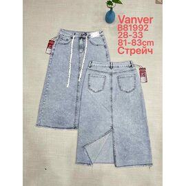 Фотография Юбка женская B81992 grey р.28-33 "Vanver" недорого оптом от прямого поставщика