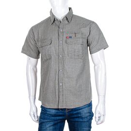 Фотография Рубашка мужская летняя C12 khaki р.M-5XL "Logaster" недорого оптом от прямого поставщика