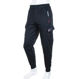 Фотография Штаны спортивные мужские 108 black р.XL-5XL "Logaster" недорого оптом от прямого поставщика
