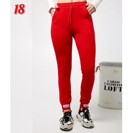 Фотография Штаны спортивные женские 18 red р.42-50 "SVITANOK" недорого оптом от прямого поставщика