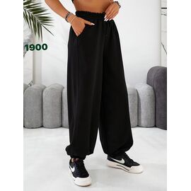 Фотография Штаны спортивные женские 1900 black р.42-48 "SVITANOK" недорого оптом от прямого поставщика