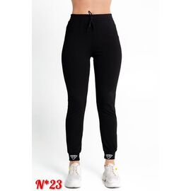 Фотография Штаны спортивные женские 23 black р.42-50 "SVITANOK" недорого оптом от прямого поставщика