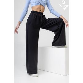 Фотография Штаны спортивные женские 24 black р.42-48 "SVITANOK" недорого оптом от прямого поставщика