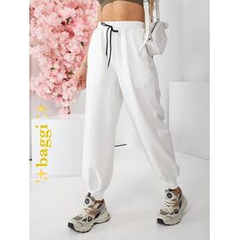 Фотография Штаны спортивные женские TS94 white р.42-48 "SVITANOK" недорого оптом от прямого поставщика