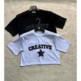 Фотография Топ женский 1734 black р.S-L "X-Ray" недорого оптом от прямого поставщика