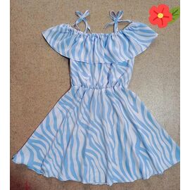 Сукня дитяча легка на дівчинку A27 l.blue р.128-146 "Ariamo" недорого оптом від прямого постачальника