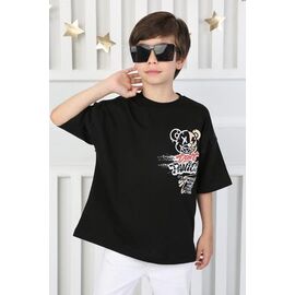 футболка дитяча на хлопчика M299 black р.5-9 "MMZ" недорого оптом від прямого постачальника