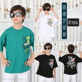 футболка дитяча на хлопчика M303 white р.5-9 "MMZ" недорого оптом від прямого постачальника