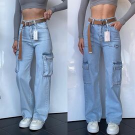 Джинси жіночі P62 blue р.25-30 "Phi Hung" недорого оптом від прямого постачальника