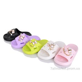 Фотография Шлепки детские летние Лето F63-5 mix (12 пар р.30-35) "SANLIN 2" недорого оптом от прямого поставщика